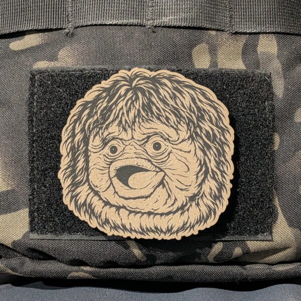 shocked-bigfoot-fde-tan Shocked Bigfoot Meme Patch – Viral Sasquatch Reaction Morale Patch | Laser Engraved Hook & Loop